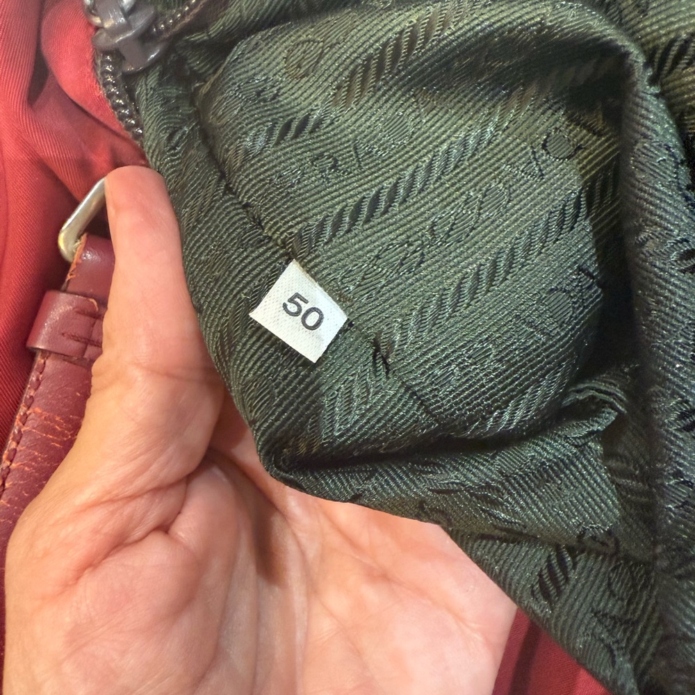 Prada Nylon Red Tote Bag-Authentic - Picture 9 of 16